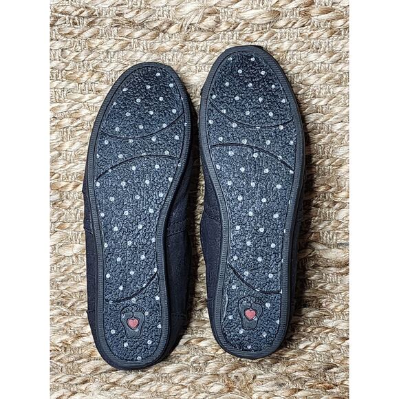 New! BOBS SKECHERS Plush Peace and Love Black Comfort Shoes Flats Women's 7 W - Picture 12 of 12